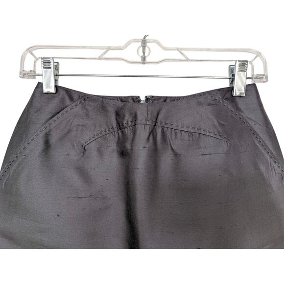 Vintage Chado Ralph Rucci Silk Shatung Skirt XS - Picture 3 of 10